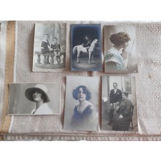 LOT CARTI POSTALE PERIOADA INTERBELICA, 5+1, 3 CIRCULATE SI 3 NECIRCULATE