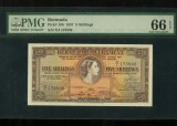 Bermuda 5 shillings 1957 P18b UNC