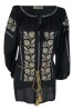 Bluza tip ie dama B23, negru/alb marimea S