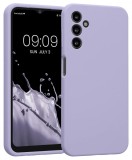 Husa de protectie din Silicon cu Microfibra la interior compatibila Samsung Galaxy A55, Lilac, Oem