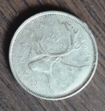 Moneda Canada - 25 Cents 1963 - Argint