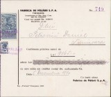 A883 Chitanță Fabrica de pălării Timișoara, 1940