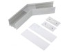 Conector 135&deg; Aluminiu Argintiu Anodat VARIO30-02