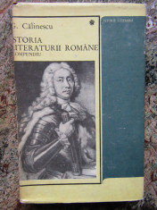 G. Calinescu - Istoria literaturii romane - Compendiu foto