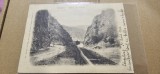 Carte postala Carligele , Baile Calimanesti , an 1901 , cu defectul care se vede