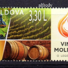 MOLDOVA 2023, Vinul Moldovei, Struguri, serie neuzata, MNH