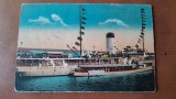 Carte postala, Constanta Vaporul Romania, perioada interbelica