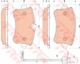 Set placute frana,frana disc AUDI A8 (4H) (2009 - 2016) TRW GDB1866