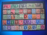 HOPCT LOT NR 575 ANGLIA SI COLONII BRITANICE-45 TIMBRE VECHI-STAMPILAT