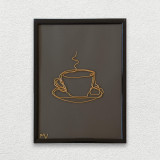 Tablou ceasca de cafea, 18&times;24 cm