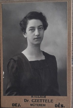 1919 Foto CDV atelier Dr. CZETTELE, Dej / Des / portret fata