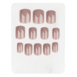 Unghii False, Model Nude, Set 12 Bucăți, Adeziv Inclus, Oem