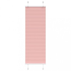 vidaXL Jaluzea plisată roz 45x150 cm Lățime țesătură 44,4cm poliester 4015438