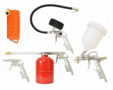 Kit compresor, Set pistol suflat, vopsit, umflat, antifonat, furtun compresor 3m Onex