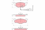 TRW GDB1586 COTEC set placute frana,frana disc