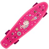 Cumpara ieftin Skateboard Action One, Aluminiu, 55 x 15 cm, Roz, Fantasy