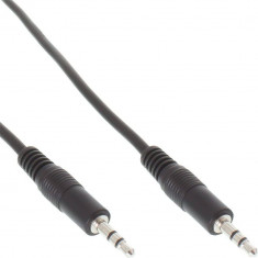 Cablu audio InLine Jack 3.5mm - Jack 3.5mm 2.5m Black foto