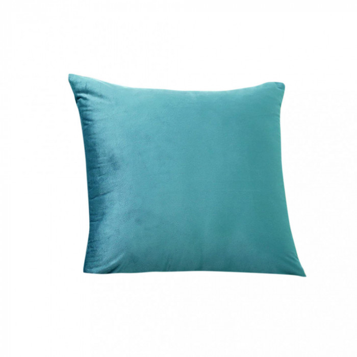 Set 2 huse pernute decorative din catifea cu fermoar, 50x70 cm, Madison, densitate 700 g/ml, Arctic