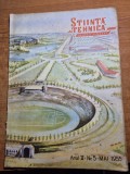 stiinta si tehnica mai 1953-proiectul stadionului 23 august,locomotiva