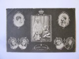 Rară! Carte poștală familia regala și familia princiară a Rom&acirc;niei circulată 1906:40 ani de domnie 1886-1906