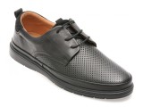 Pantofi OTTER negri, A20B, din piele naturala