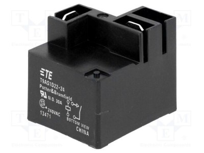 Releu electromagnetic SPST-NO 24VDC 30A TE Connectivity T9A PCB 1W foto