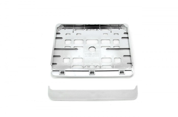 Suport numar inmatriculare cromat pentru motocicleta 15 x 19cm
