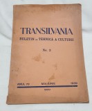 Carte veche anul 1939 TRANSILVANIA Buletin de tehnica a culturii - Sibiu