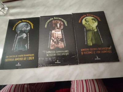 LOT DE 3 CARTI DIN SERIA &amp;quot;SECRETELE BUCURESTILOR&amp;quot; foto