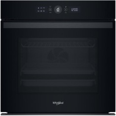 Cuptor incorporabil Whirlpool WOI4S8PM2SBA, Electric, Autocuratare pirolitica + hidrolitica, 73 l, Clasa A+, 6th Sense, negru