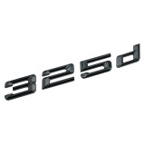 Emblema 325d Negru lucios, spate portbagaj BMW