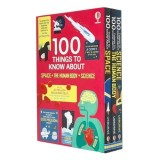 Usborne 100 Things to Know About 3 Books Collection Set (Science, The Human Body &amp; Space)