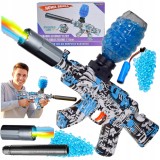 Pușcă cu bile de gel 7-8 mm automată, 3.7V 500mAh, LED și amortizor luminos, 44 cm