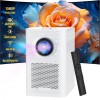 Videoproiector Portabil VisionHub&reg;, suport 6K, cu Android, Wi-Fi si Bluetooth, Proiector cu rezolutie 1280x720p HD, Proiectie Ajustabila pana la 150 I