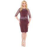 Rochie dama de ocazie eleganta - mov, Viada &ndash; midi - R-626-4289-MOV-42