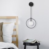 Cumpara ieftin Aplica Geometri Negru 21x15x40-116 cm