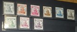 Seria Clasic Germania Regatul W&uuml;rttemberg 1916 - Regele Wilhelm II, Timbre Oficiale Staatsmarke, Ștampilă Istorică Stuttgart 1916, 9v -A359