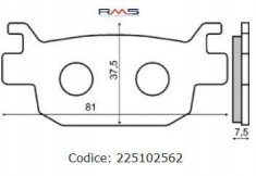 Placute frana (Sinter) Honda SH300 &amp;#039;03- Cod Produs: MX_NEW 225102562RM foto