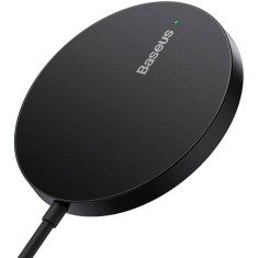 Incarcator wireless Baseus Simple Mini3 15W, magnetic, compatibilitate smartphones, Cablu Type-C la Type-C inclus, negru