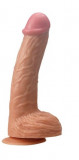 Dildo Realist Real Extreme Extra Girth cu Ventuza Natural 23 cm, Lovetoy