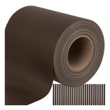 Banda pentru gard PVC maro 19 cm x 35 m, 450 g/mp, 25 cleme
