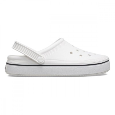 Saboți Crocs Crocband Off Court Clog Alb - White foto