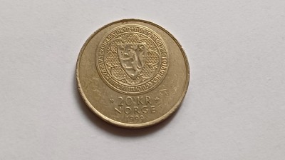 Norvegia-20 Coroane/Kroner 1999-Cetatea Akershus foto