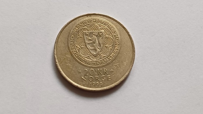 Norvegia-20 Coroane/Kroner 1999-Cetatea Akershus