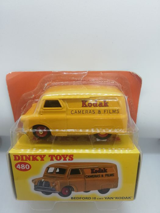 bnk jc Dinky DeA Mattel - DY-480 - Bedford 10cwt Van Kodak - 1/43 - nou in cutie