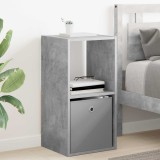 vidaXL Noptieră Gri din beton 35 x 32 x 68,5 cm Lemn compozit 8000634