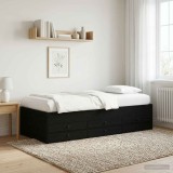 Cumpara ieftin Cadru de pat cu depozitare cu sertar Stejar Negru 80 x 200 cm