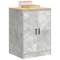 vidaXL Dulap depozitare garaj Beton Gri 60x51x85 cm lemn masiv de pin