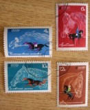 A12 S5 2 - Timbre foarte vechi - fosta URSS - hipism, Sport, Stampilat