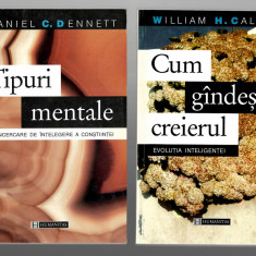 Pachet 2 carti W.H. Calvin - Cum gandeste creierul/ D. Dennett - Tipuri mentale